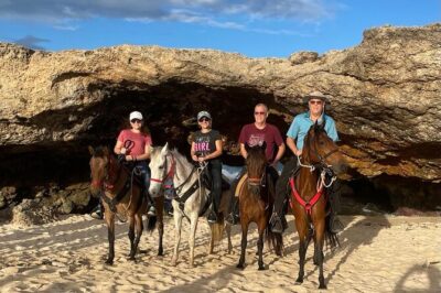 2-Hour Horseback Riding Tour to Little Natural Bridge in Aruba - Stop 1: Rancho Amistad to Wariruri Beach—cacti, dividivi, and animal-sighting luck