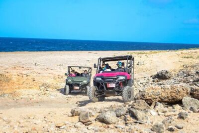 Action-Packed Half Day Aruba UTV Tour and Cave Pool - Malmok Beach and the start of the ride: Aruba’s World War II connection