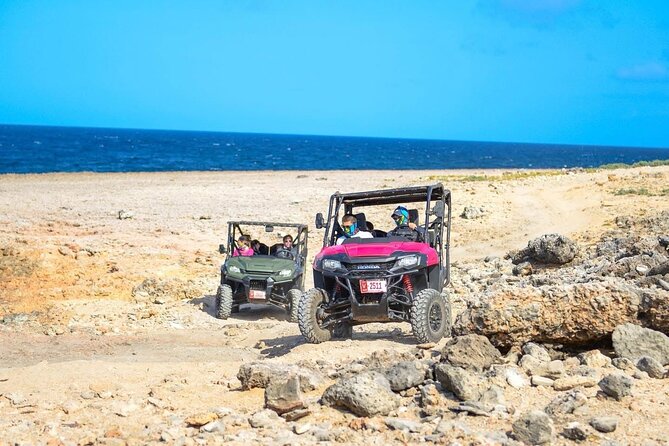 Action-Packed Half Day Aruba UTV Tour and Cave Pool - Malmok Beach and the start of the ride: Aruba’s World War II connection
