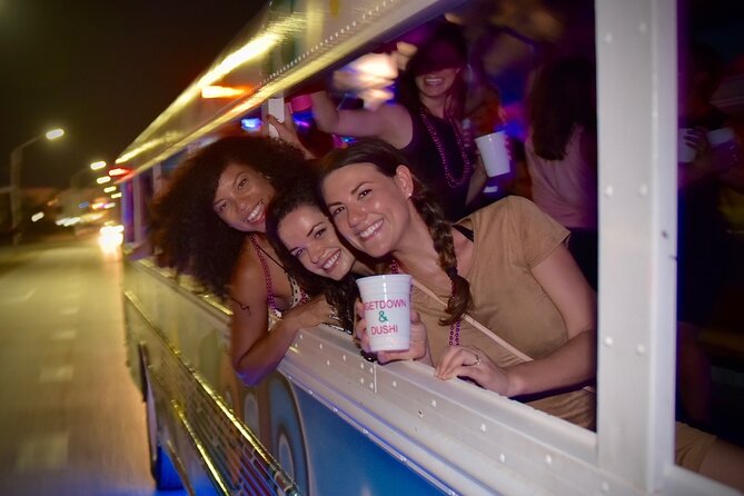 Aruba Nightlife and Barhopping on Chogogo Party Bus - Cruise Moment: Palm Beach Driving Energy and the First Toast