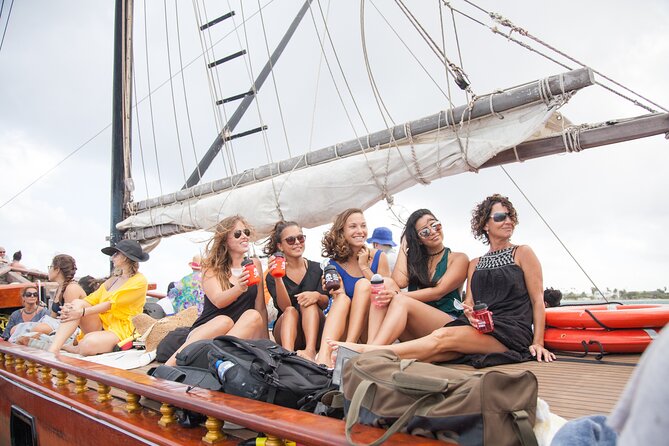 Aruba Sunset Jolly Pirate Sail with Open Bar - Pirate-ship comfort: teak decks, bow netting, and onboard restrooms