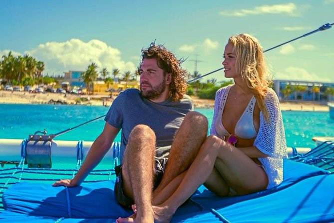 Aruba Sunset Sail Cruise Aboard The Dolphin Catamaran - The Swim Stop: Where the Cruise Gets Real Fun