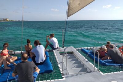 Aruba Sunset Sail Cruise Aboard The Dolphin Catamaran - Getting To Delphi Watersports and Boarding The Dolphin Catamaran