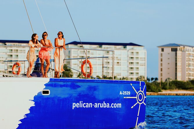 Aruba Sunset Sail Experience - The Route from the Water: Eagle Beach, Palm Beach, and California Lighthouse