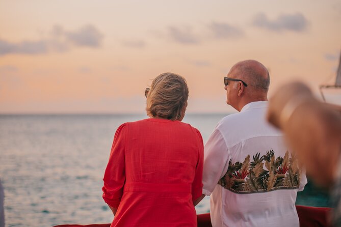 Aruba Sunset Sail with Caribbean Dinner and Live Music - Route highlights: Eagle Beach and the lighthouse area at sunset
