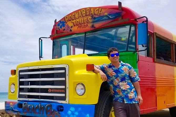 Colorful Beach Bus Sightseeing Tour of Aruba - Hitting Aruba’s best stops fast from Oranjestad